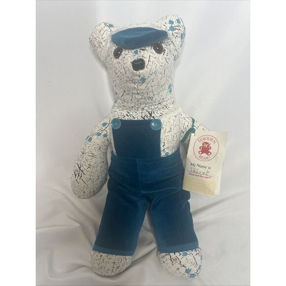 Sojourn Bear Making Cancer Bear-able Stuffed Animal‎ Overalls - Picture 1 of 9